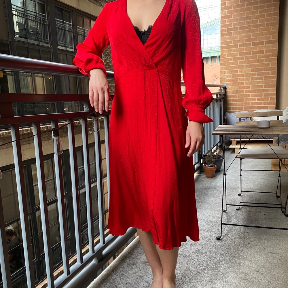 Red Wrap Dress